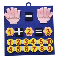 Bothyi - Tablero De Fieltro Números De Dedos Contar Juguetes Juguetes Educativos Para Niños De Más De 3 Años Azul