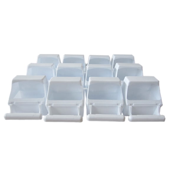 Vaso de plástico para jaulas YML 18 x 14 cm, paquete de 12