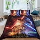 thumbnail image 2 of Star Wars Conjunto de sábanas temático, trío de piezas, cómodo y amigable con la piel, diseño único, regalo de decoración para el hogar para familiares, amigos y fans,135cm *200cm, 2 of 6