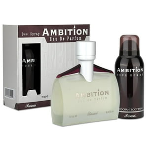 Set De Perfume Rasasi Ambition Para Hombre (Eau De Parfum De 68 Ml+Desodorante De 150 Ml)