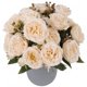 thumbnail image 1 of Ramo de flores artificiales Pusuny Peonies, seda, color beige, 4 unidades, 1 of 9