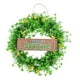 thumbnail image 1 of Happy Spring Sign Greenery Wreath Artificial Para Decoraciones De Pared Para El Hogar, 1 of 3
