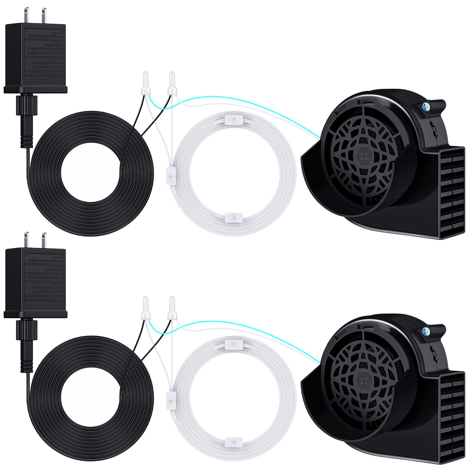 Soplador De Aire Saillong, Paquete De 2 Unidades Para Inflables, 12 V/1.0 A, Con Led