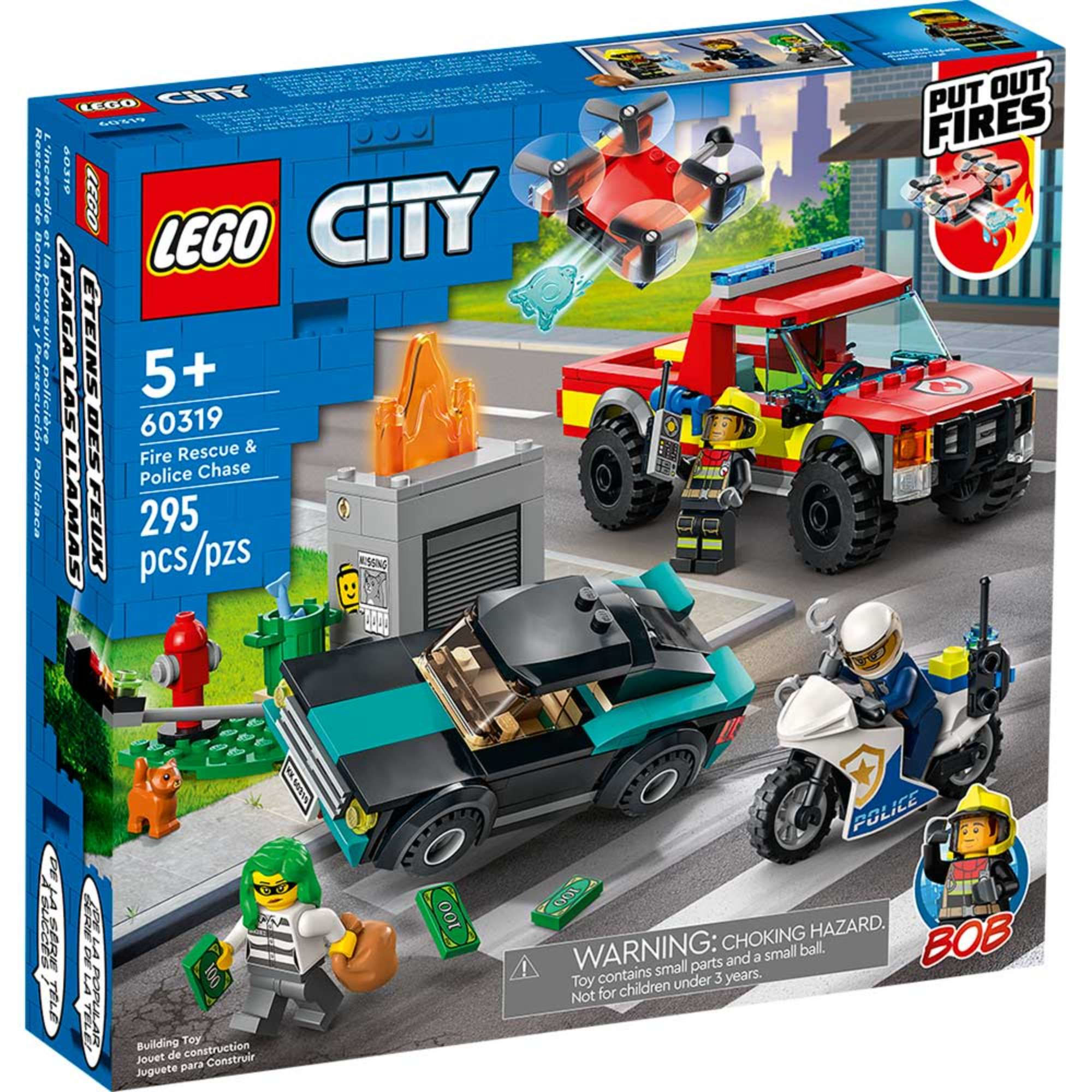 Lego - Bloques City Rescate De Bomberos Y Persecución Policiaca