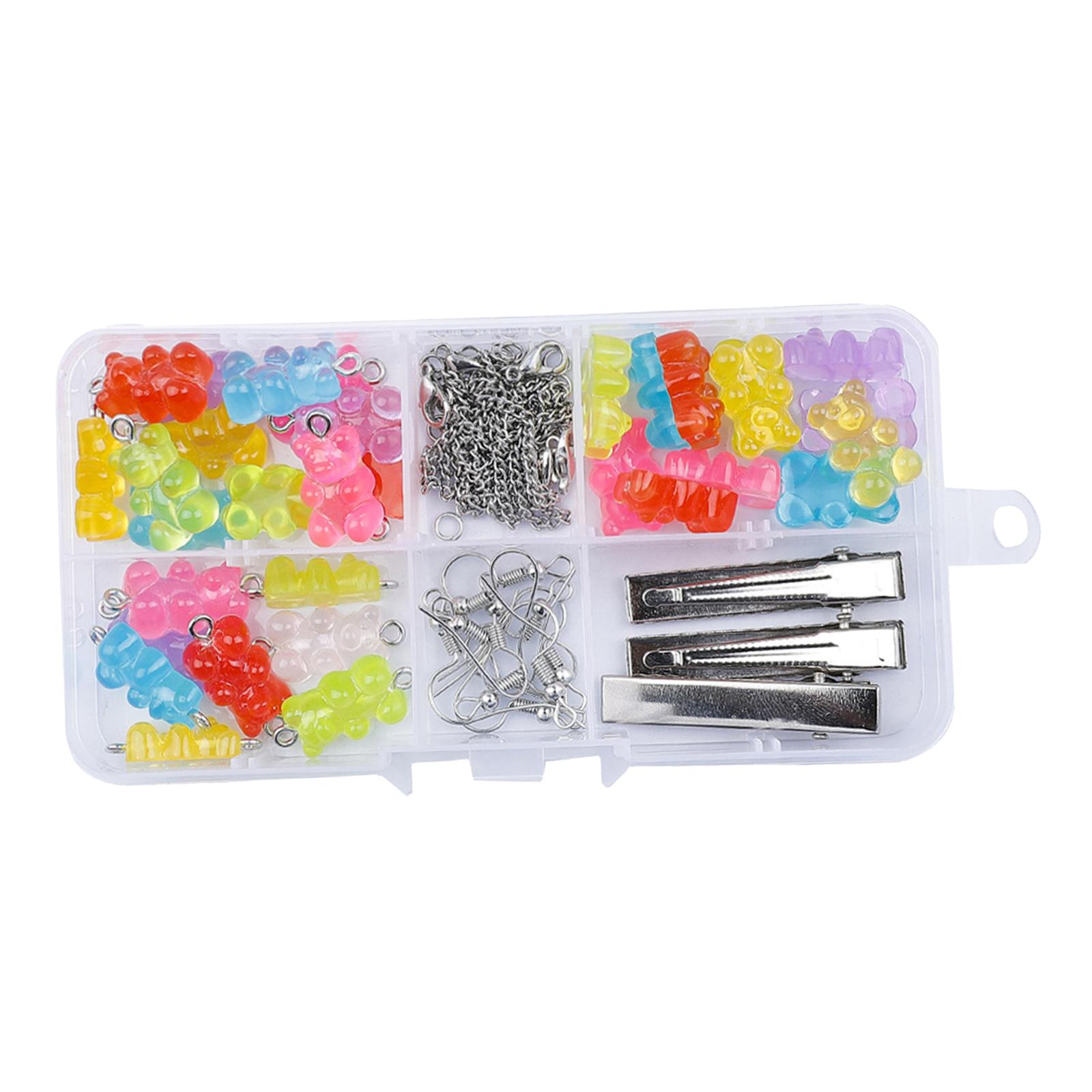 Magideal - Gummy Bear Charms Broche De Langosta Horquilla Animal Lindo Oso En Apariencia De Colgantes Charms Para Diy Pendientes Colgantes Collar Fabricación