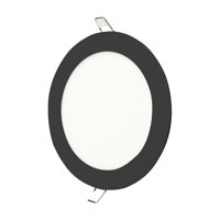 Daumer - Embutido Led Redondo Marco Negro 6W Luz Fria
