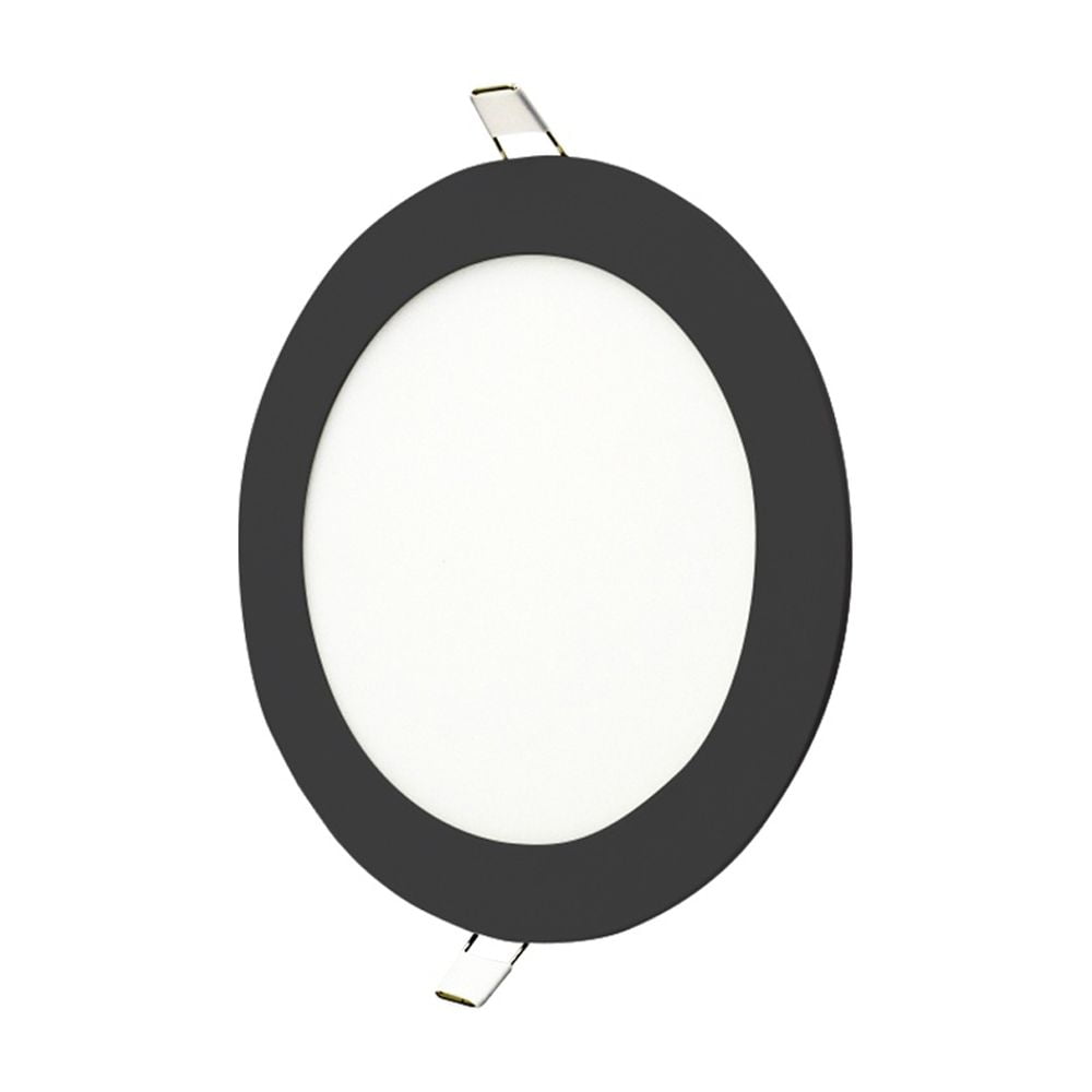 Daumer - Embutido Led Redondo Marco Negro 6w Luz Fria