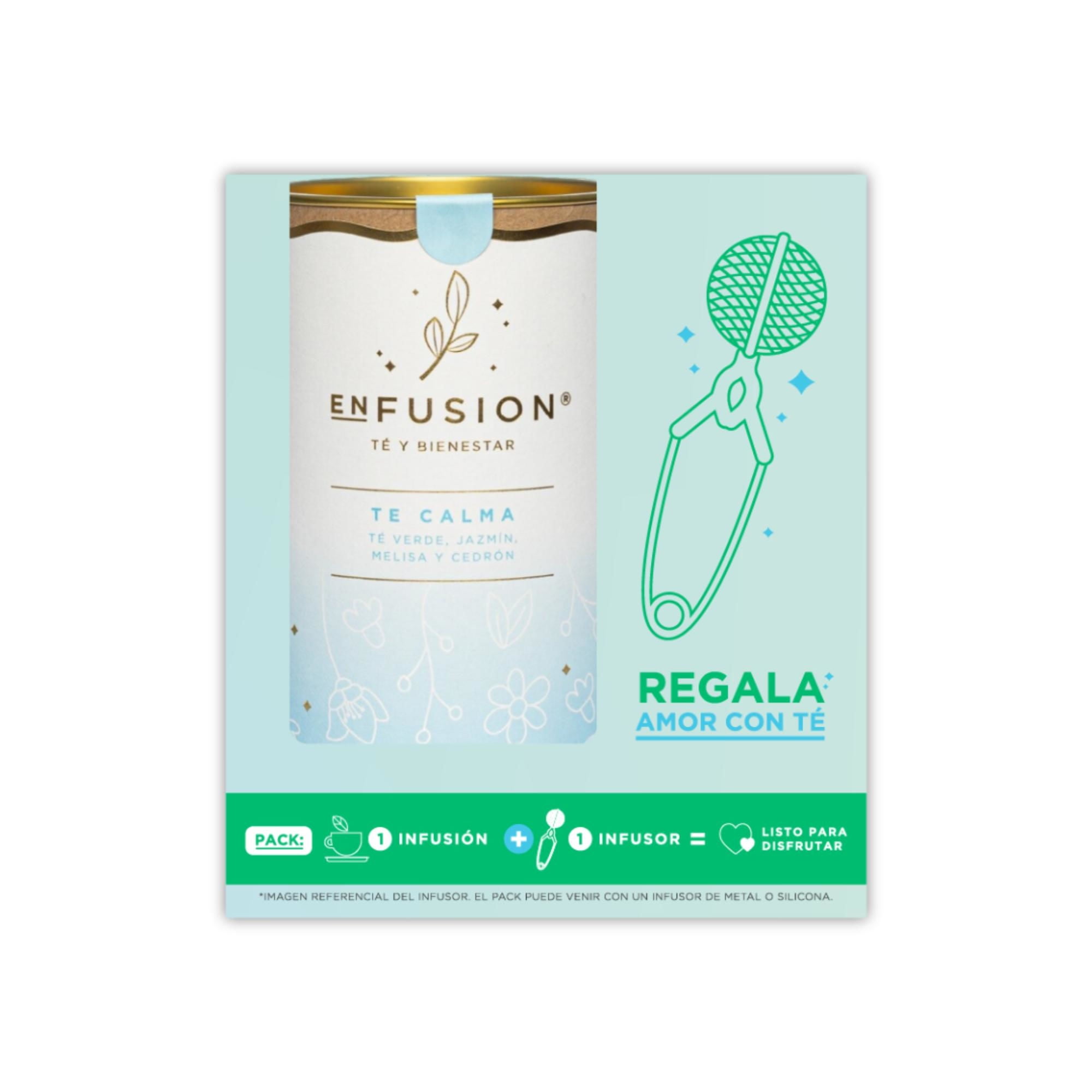 Té Verde Jazmín Melisa Y Cedrón Calma + 1 Infusor Pack Caja 80 g Enfusion