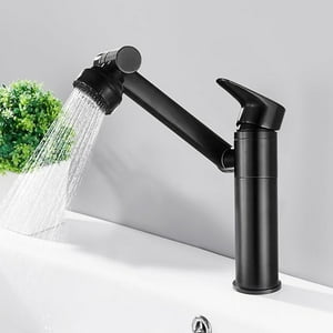Veat00L - Mezcladora Para Fregadero De Acero Inoxidable, Grifo Para Fregadero De Cocina 360 °Giratorio, Llaves Para Fregadero De Cocina De Agua Caliente Y Fría, Monomando Para Fregadero Con 60Cm*2 Manguera