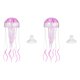 thumbnail image 1 of Decoración de Acuario Uxcell Medusa, Decoraciones para Peceras Medusa Falsa Brillante de Silicona, (Púrpura, M, 2 Piezas), Destinado para Decoración de Tanque, 1 of 7