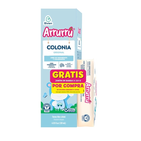 Colonia Para Bebé Naturals Original 120 Ml + Jabón 110 G