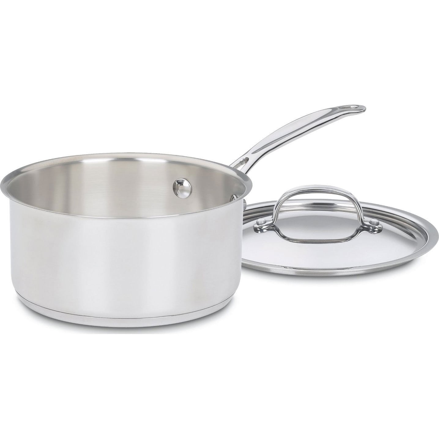 Cacerola Cuisinart Chef's Classic De Acero Inoxidable De 2 Litros Con Tapa
