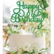thumbnail image 2 of Decoración de tarta EONNCNT para fiesta de feliz cumpleaños con purpurina verde, 2 of 6