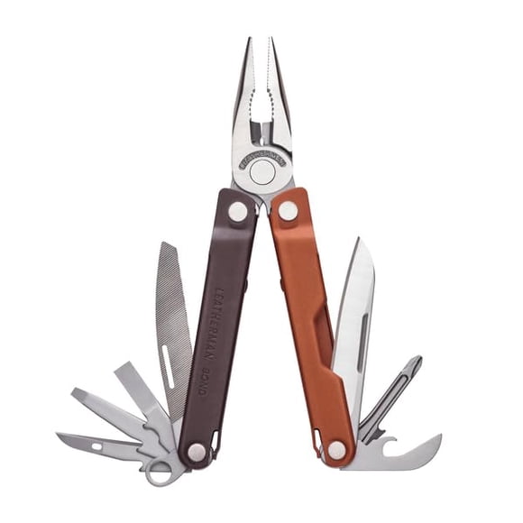 Multiherramienta LEATHERMAN Bond 14 en 1 ligera Burn Sienna