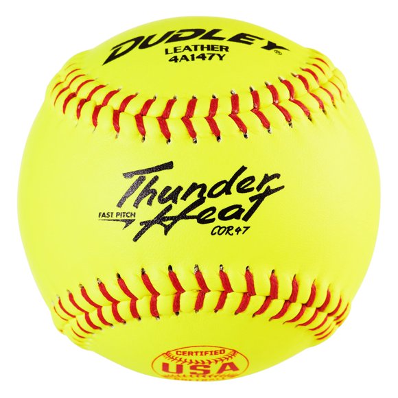 Pelotas de sóftbol Dudley USASB Thunder Heat Fastpitch, paquete de 12