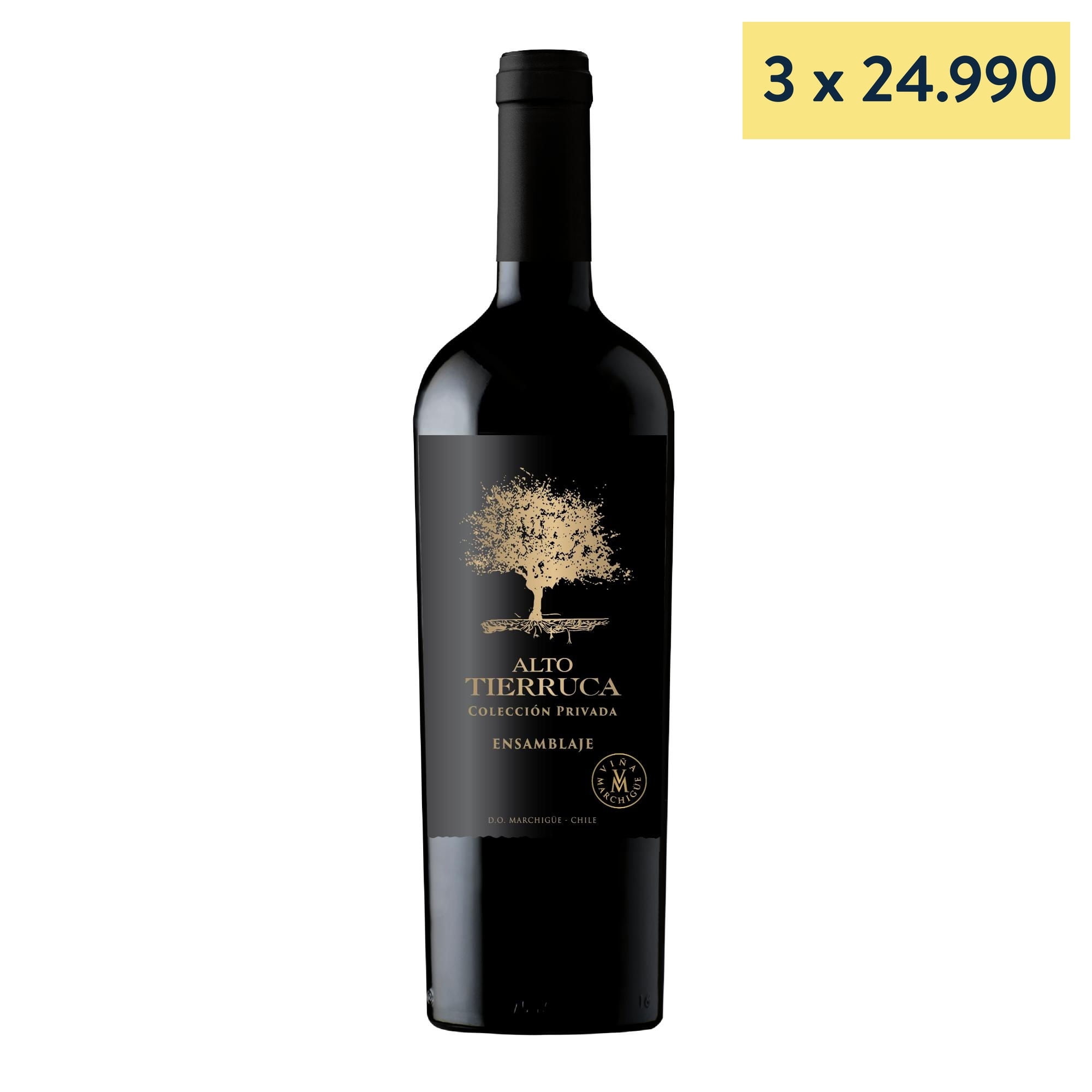 Vino Tinto Ensamblaje Colección Privada 14° Botella 750 ml Alto Tierruca