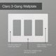 thumbnail image 3 of Placa protectora para interruptor de luz Lutron Claro, blanca, 3 elementos, sin tornillos, 3 of 5