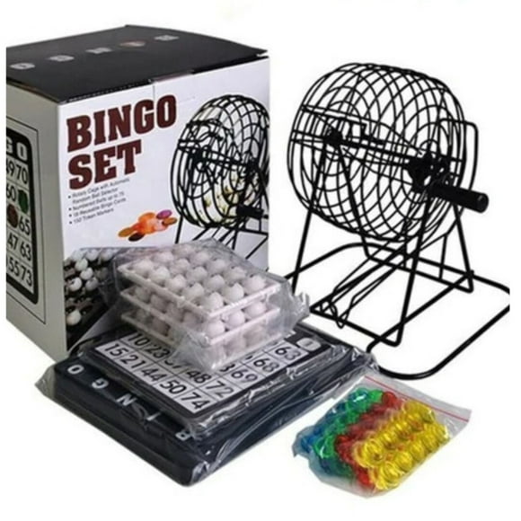Bingo Tombola Metalico + Fichas + Bolas Ar46