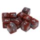 thumbnail image 2 of Paquete De 10 Dados D6 De Seis Lados De Dos Colores Para Juegos D&D TRPG, Marrón Y Gris, 2 of 3