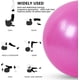 thumbnail image 4 of Pelota de yoga de 75 cm, ideal para fitness, estabilidad, equilibrio y parto, con diseño antiestallido de calidad profesional, ideal para pilates, core y entrenamiento con bomba rápida, ideal para gim, 4 of 7