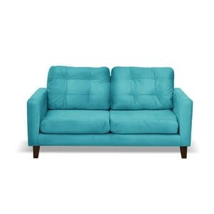 Latam Home - Sofa Napoles 2C Tela Velvet Turquesa