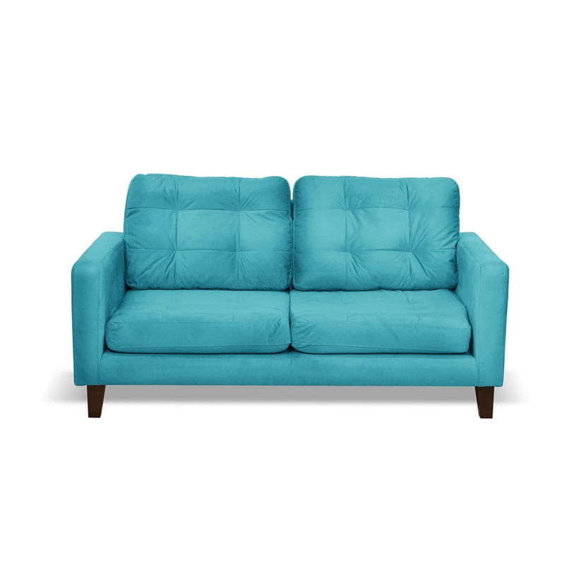 Latam Home - Sofa Napoles 2c Tela Velvet Turquesa