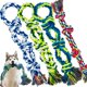 thumbnail image 1 of Juguetes de cuerda para perros Rocfish, paquete de 4, 55 cm, juguete de morder de algodón, 1 of 7