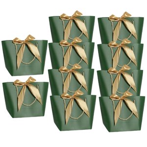 Magideal - 10 Uds. Bolsa Con Retorcidas Gruesas, Bolsa Para Dulces, Bolsas , Bolsas De Dulces Para Cualquier Ocasión, Bodas, Cumpleaños, , Verde S