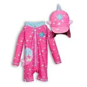 Traje De Baño Bebé Niña Fucsia Pillin