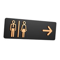 Magideal - Placa De Señal De Baño Para Hombres Y Mujeres, Señalización Decorativa Extraíble, Señal De Baño, Indicador De Baño Para Tiendas, Bares, Cafeterías, Pa Tipo B