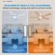 thumbnail image 4 of Ventilador de techo Autoday 135 cm con luz y control remoto, blanco, 4 of 9