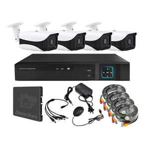 Vipa - Kit 4 Cámaras Seguridad Exterior Con Disco Duro E49Ldd