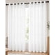 thumbnail image 1 of Cortinas Visillo Blanco Con Argollas Metalicas 2 Paños 140x220, 1 of 6