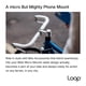 thumbnail image 2 of Soporte compacto de metal Loop Micro para celular en bicicleta, negro, 2 of 8