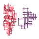 thumbnail image 5 of Matrices de corte NVZBL, 2 piezas, plantillas de rejilla irregular de acero, 5 of 5