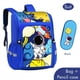 thumbnail image 1 of Cartoon Cute Rocket Astronaut School Bag, Laptop Bag, Outdoor Sports Casual Backpack, Travel Backpack Birthday Gift, 1 of 3
