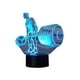 thumbnail image 2 of Lampara Ilusion 3D Hombre Pesas de 7 colores, Base touch, 2 of 7