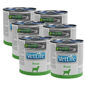 Vet Life Lata Alimento Renal Perro, Pack X 6 Latas 300Gr