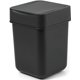 thumbnail image 1 of Minibote de basura Carrotez, tocador para cafetería, 2 L, 0.5 galones, negro, 1 of 9