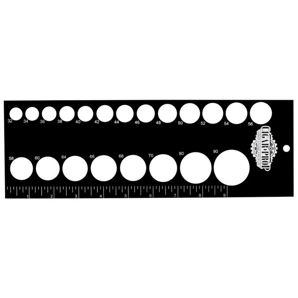 Regla Cigar Prop 29 cm Herramienta de Medición de Anillos de Acrílico 32‑90 para puros