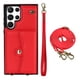 thumbnail image 1 of Crossbody PU Leather Phone Case For Samsung Galaxy S23 S22 Plus Note 20 Ultra Wallet Card Slots Magnetic Lanyard Cover, 1 of 3