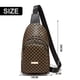 thumbnail image 4 of Riñonera Cruzada Para Mujer, Mochila Bandolera Pequeña Con Cinturón, Mochila Bandolera A Cuadros., 4 of 6
