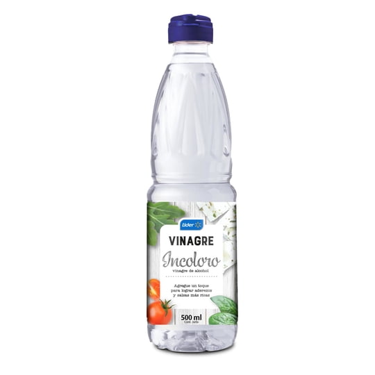 Vinagre De Alcohol Blanco Botella 500 ml Lider