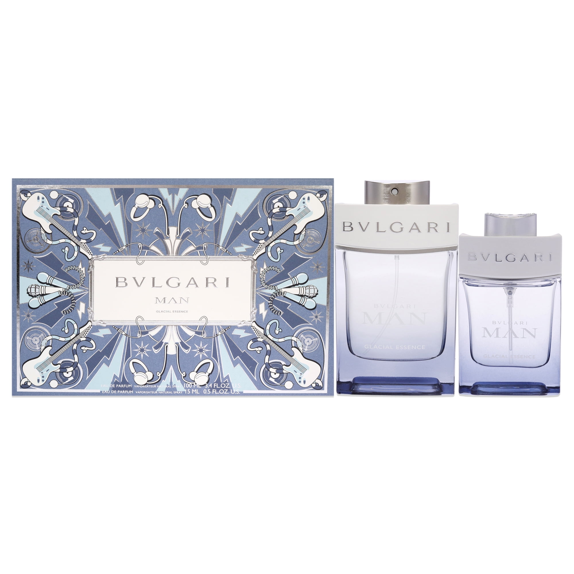 Set De Regalo Perfume Bvlgari Man Glacial Essence Edp 100ml + Edp 14ml