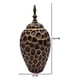 thumbnail image 5 of Jarron Florero Ceramica Diseño Panal Decorativo Cafe Grande, 5 of 6