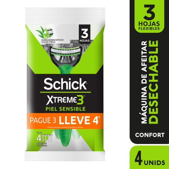 Máquina Afeitar Piel Sensible 1 Un Schick