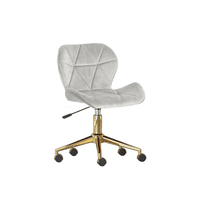 Habita2 Chile - Silla Escritorio Mariposa Felpa Gold - Gris