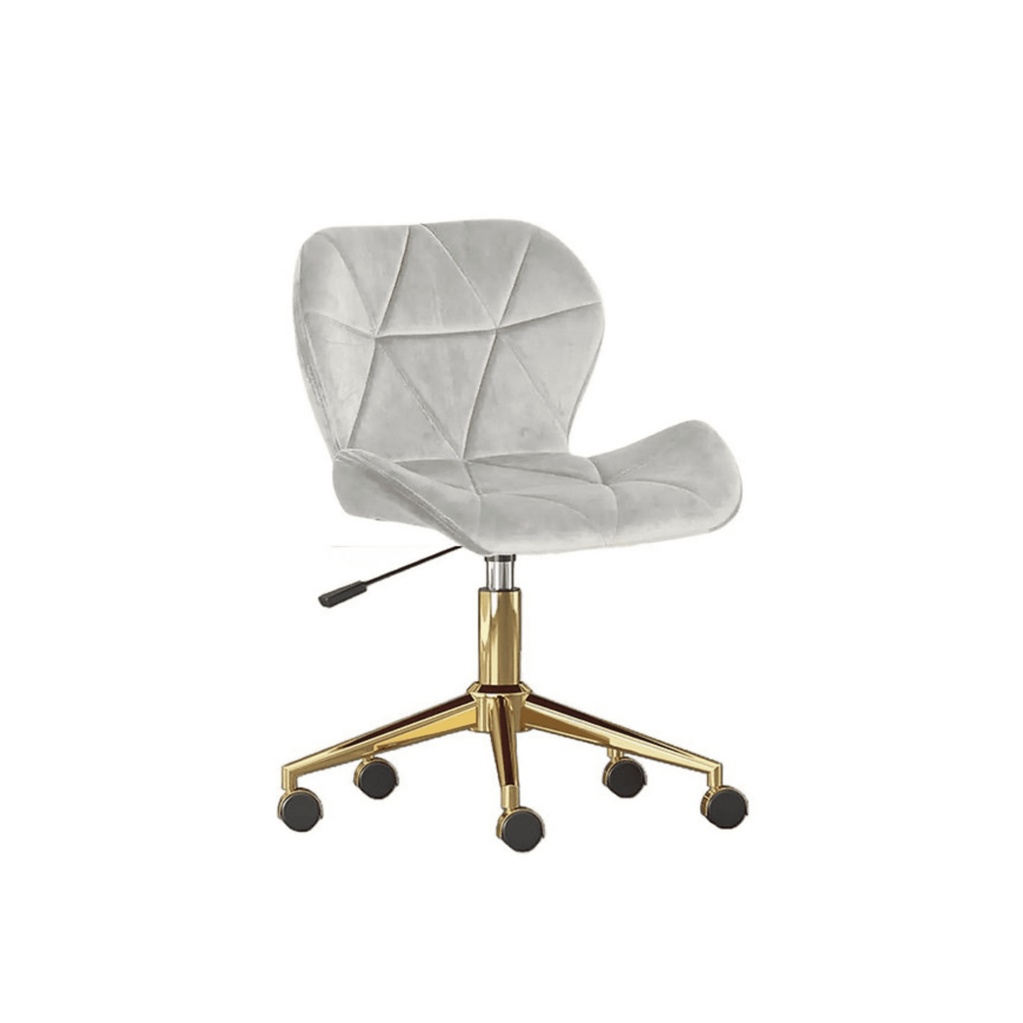 Habita2 Chile - Silla Escritorio Mariposa Felpa Gold - Gris