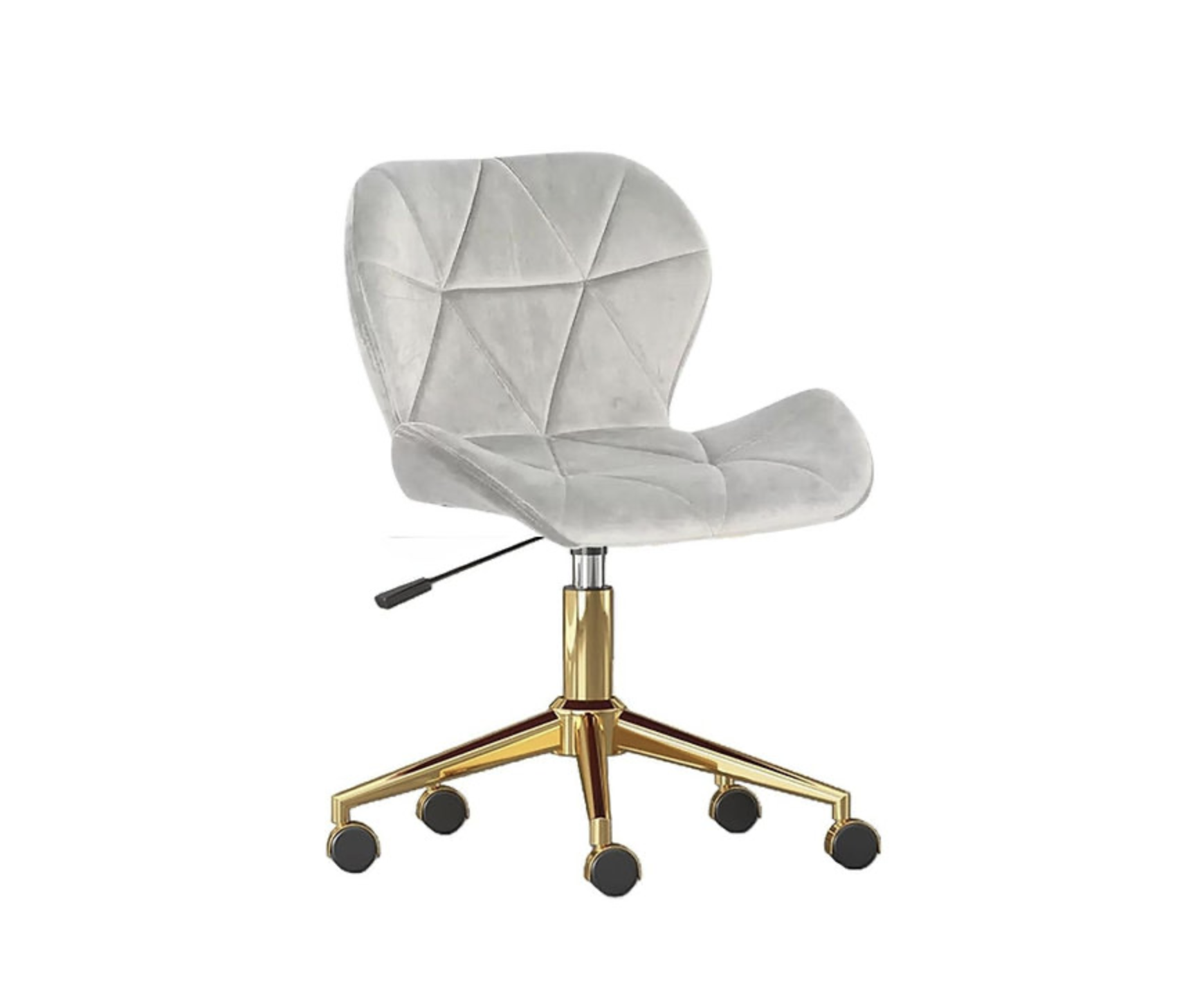 Habita2 Chile - Silla Escritorio Mariposa Felpa Gold - Gris