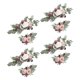 thumbnail image 2 of Flor Swag Hojas Verdes Colgando Para Fiesta 4 Blanco Rosa Púrpura, 2 of 5
